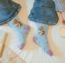Load image into Gallery viewer, WRENDALE BAMBOO SOCKS - &#39;HEAD CLOVER HEELS&#39; RABBIT
