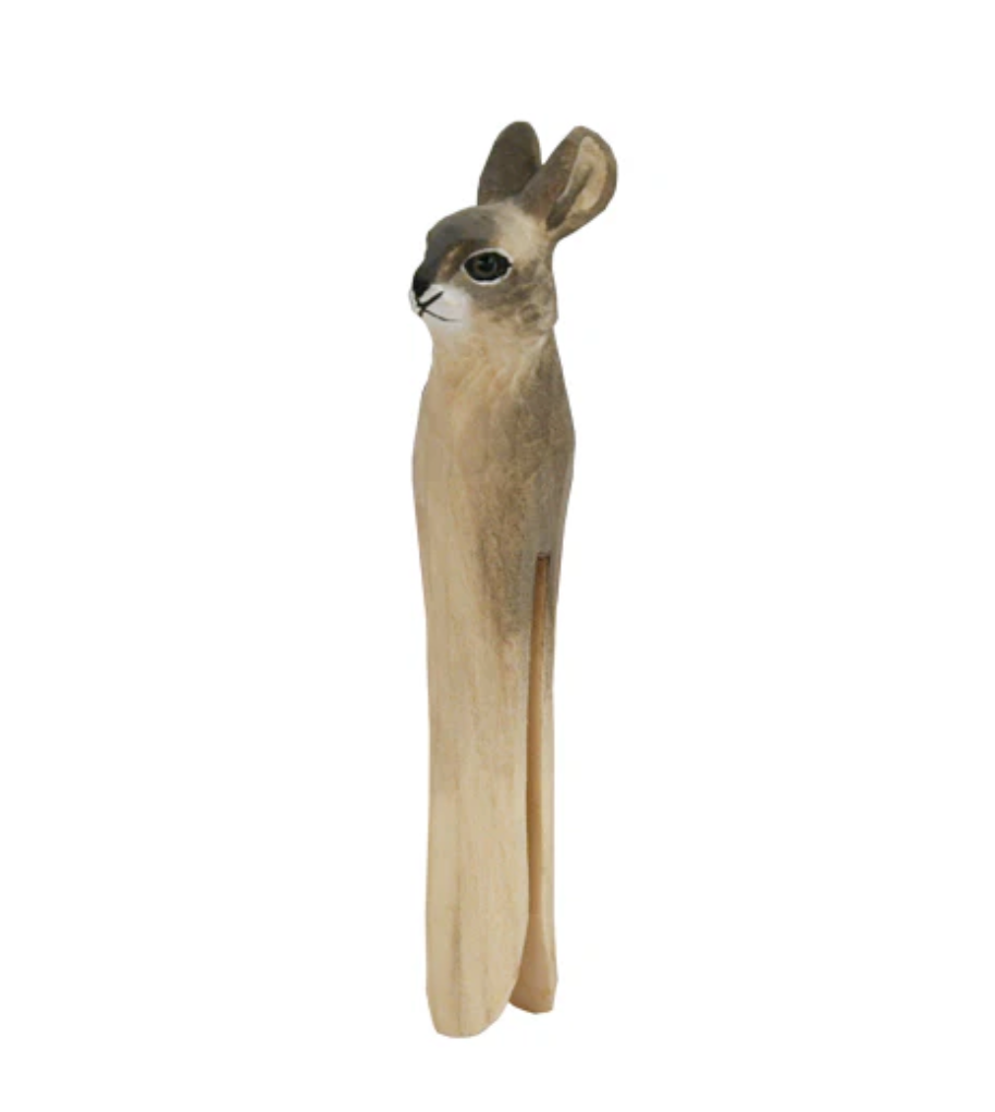 HAND CARVED ANIMAL PEGS