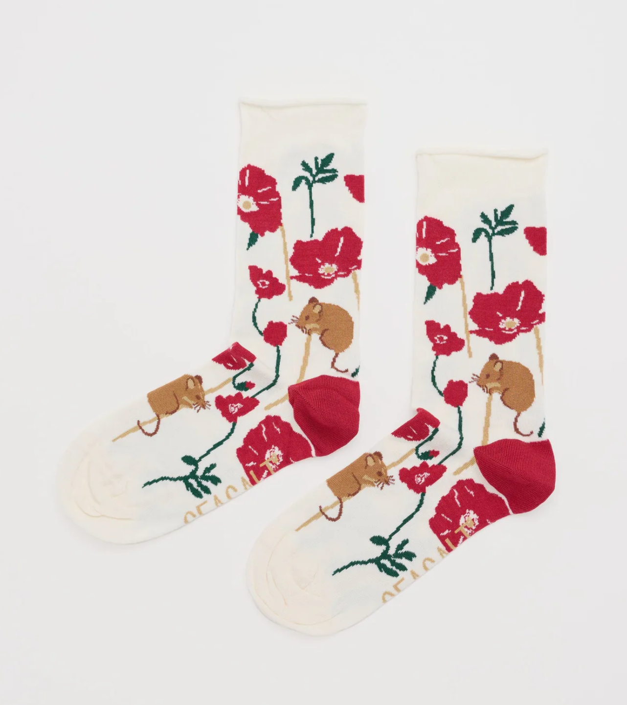 SAILOR SOCKS - GATHERED GRASSES CHALK