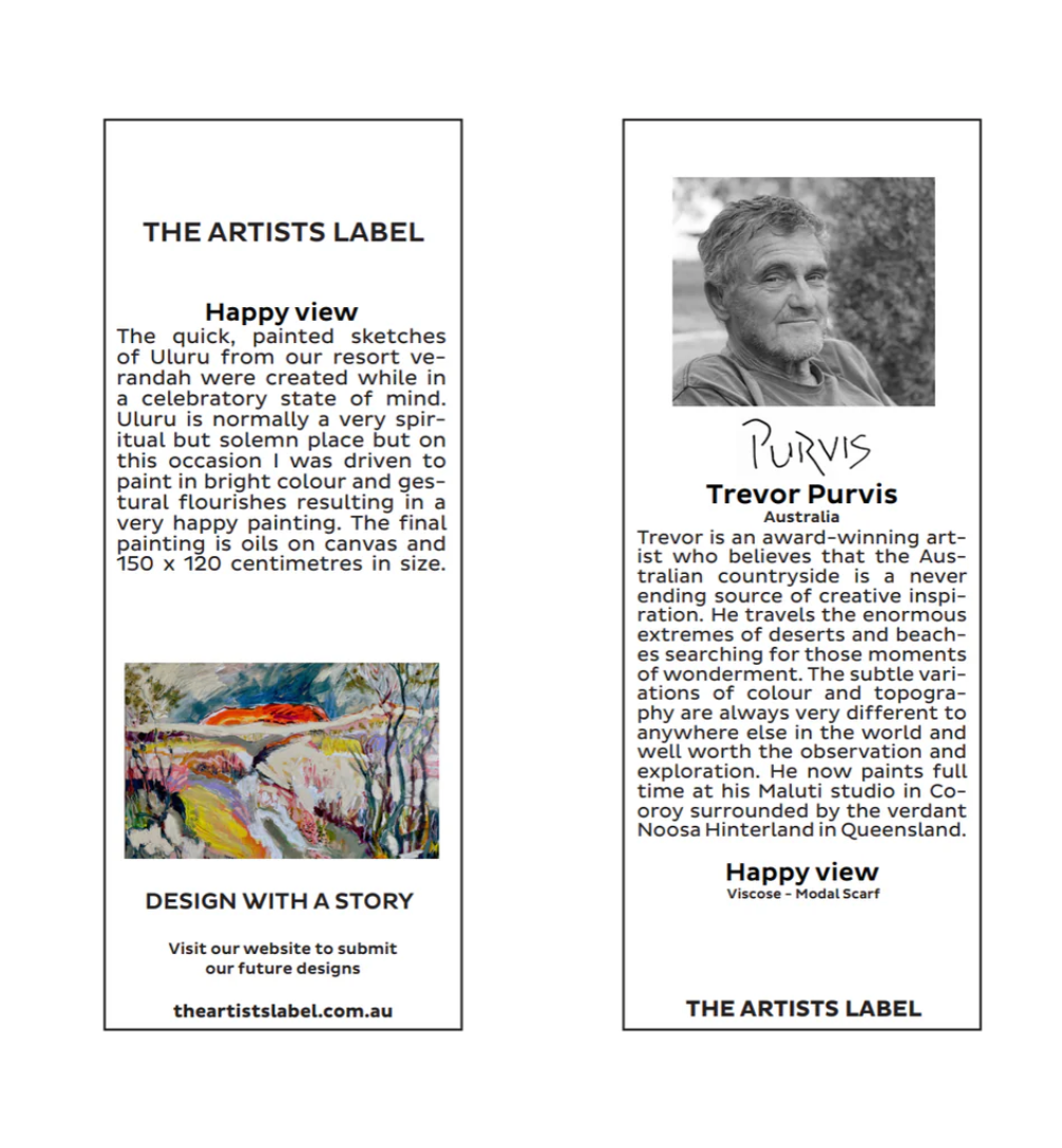 THE ARTIST’S LABEL SCARF - SILK - HAPPY VIEW