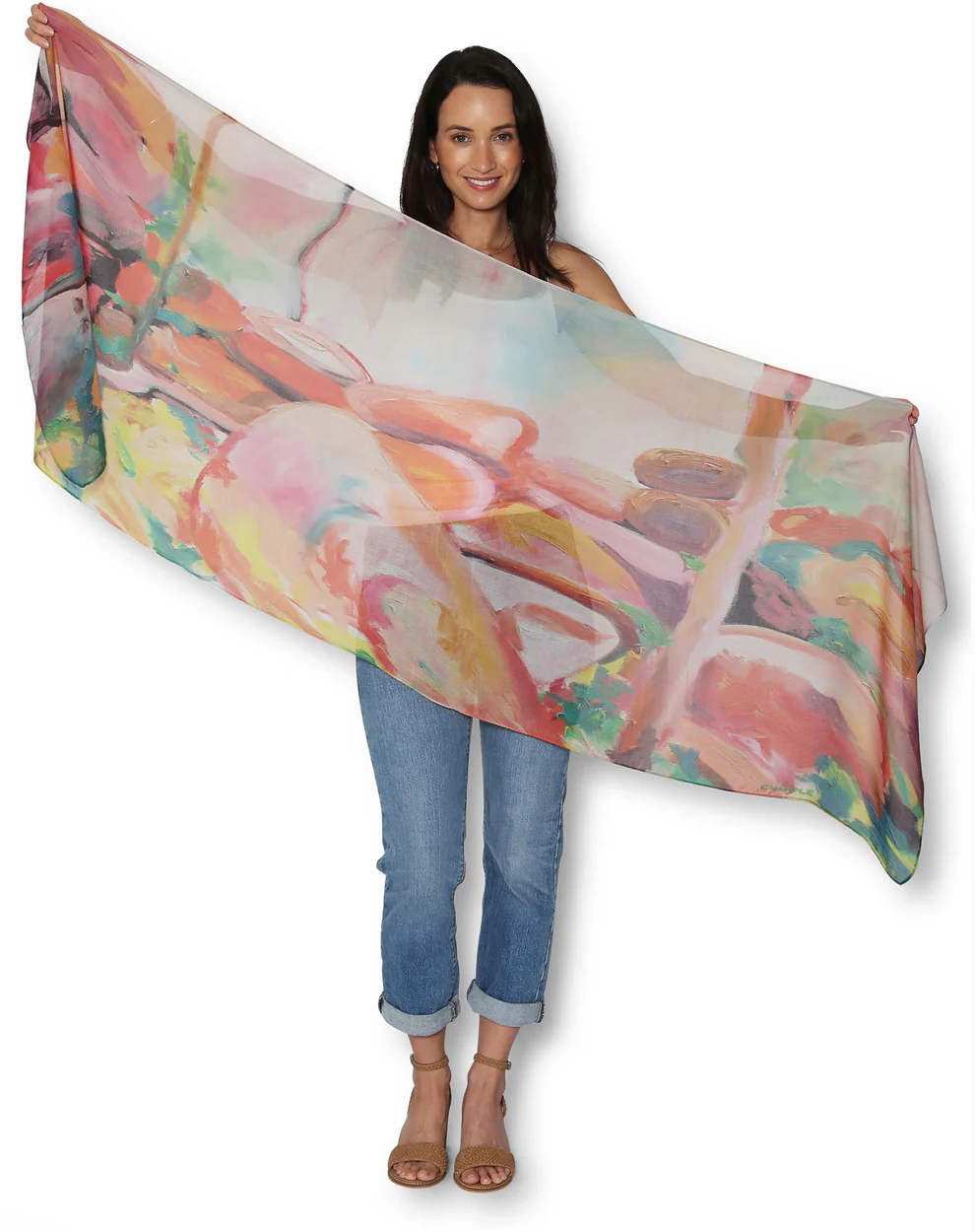 THE ARTIST’S LABEL SCARF - FEELINGS OF CATHEDERAL ROCKS
