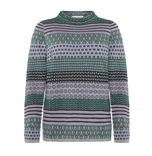 BECK M/C MAZE FUNNEL NECK - GREY