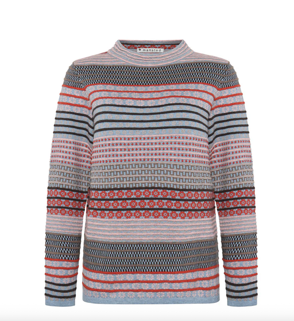 BECK M/C MAZE FUNNE NECK - DENIM