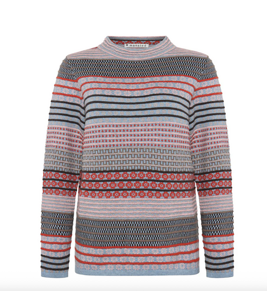 BECK M/C MAZE FUNNE NECK - DENIM