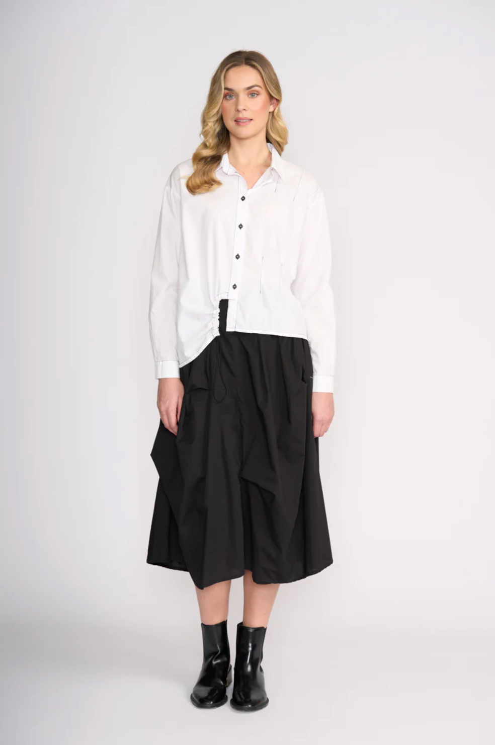 GOOD STITCH SKIRT - BLACK