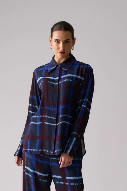 TUX DELUXE SHIRT - CROSSED LINES