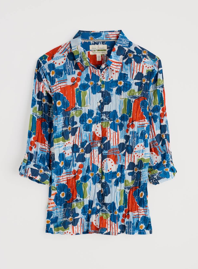LARISSA SHIRT - TABLE SKETCH CHALK