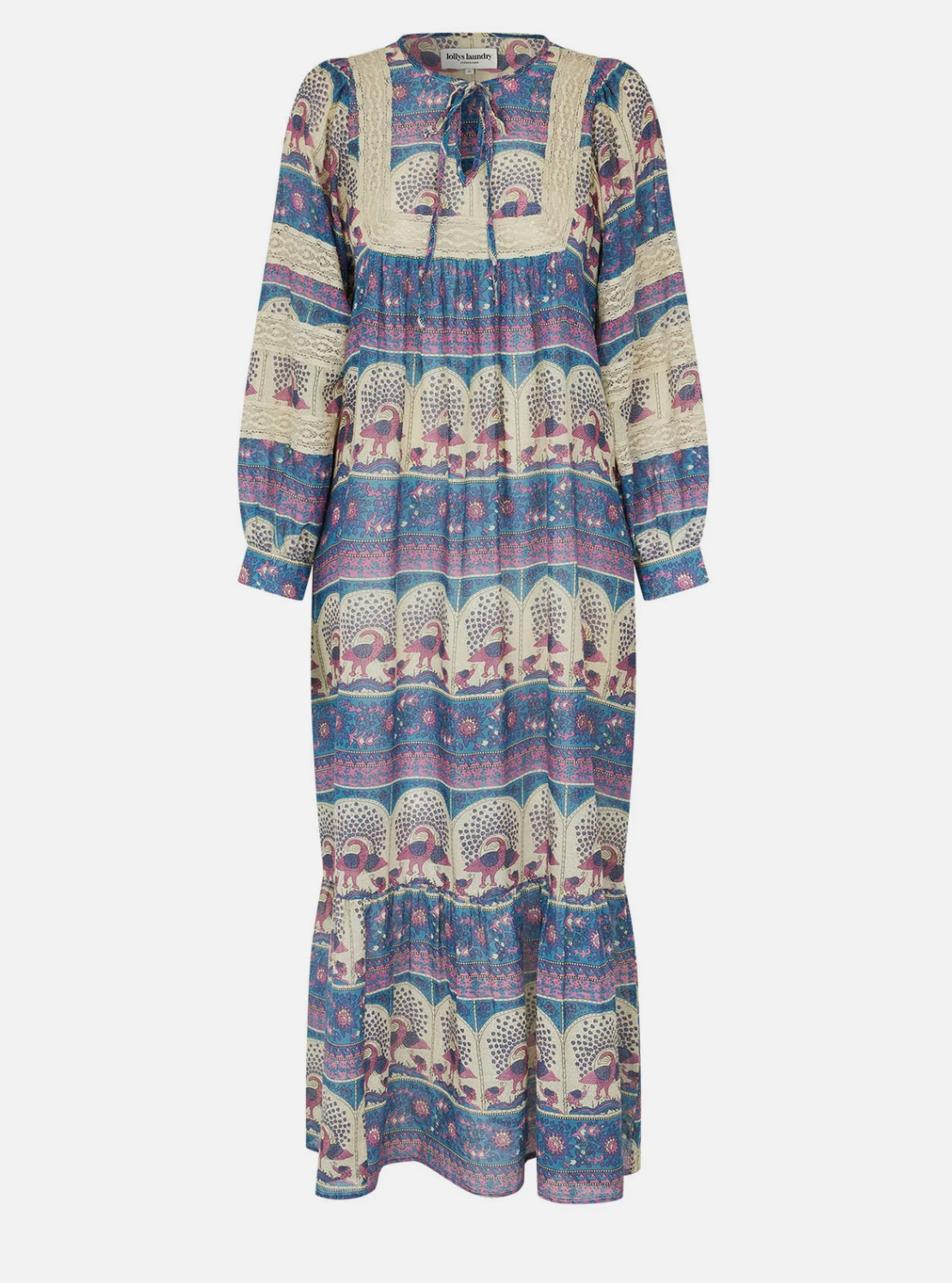 LATOUR DRESS - PEACOCK BLUE