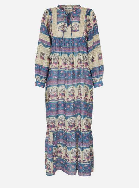 LATOUR DRESS - PEACOCK BLUE