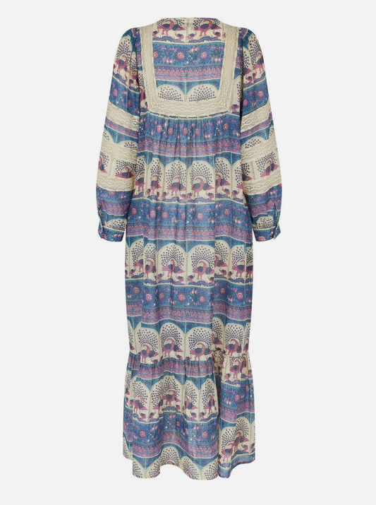 LATOUR DRESS - PEACOCK BLUE