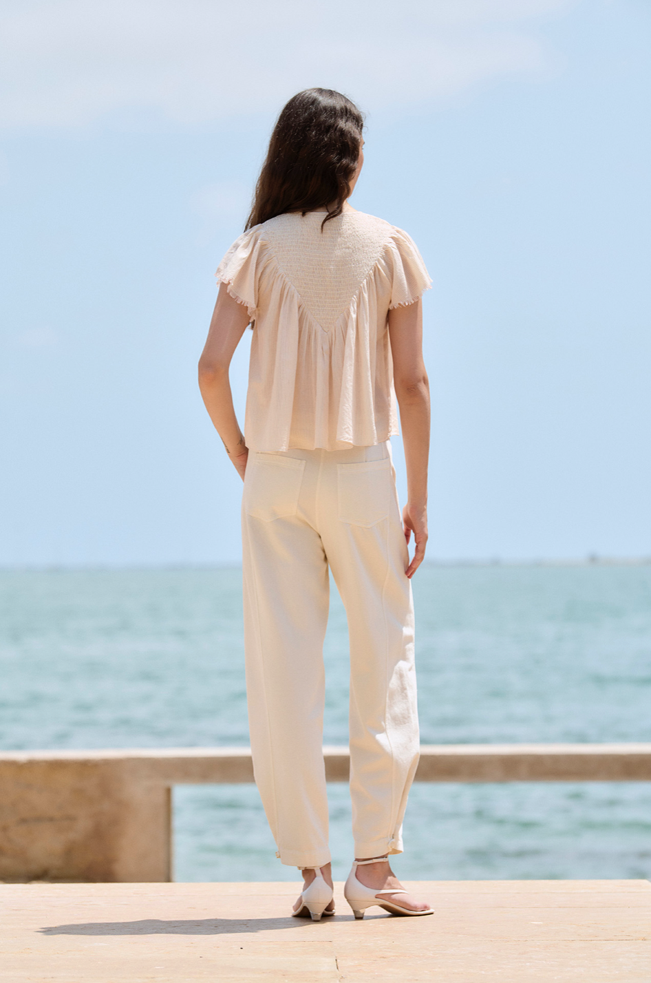 PANTS - ECRU