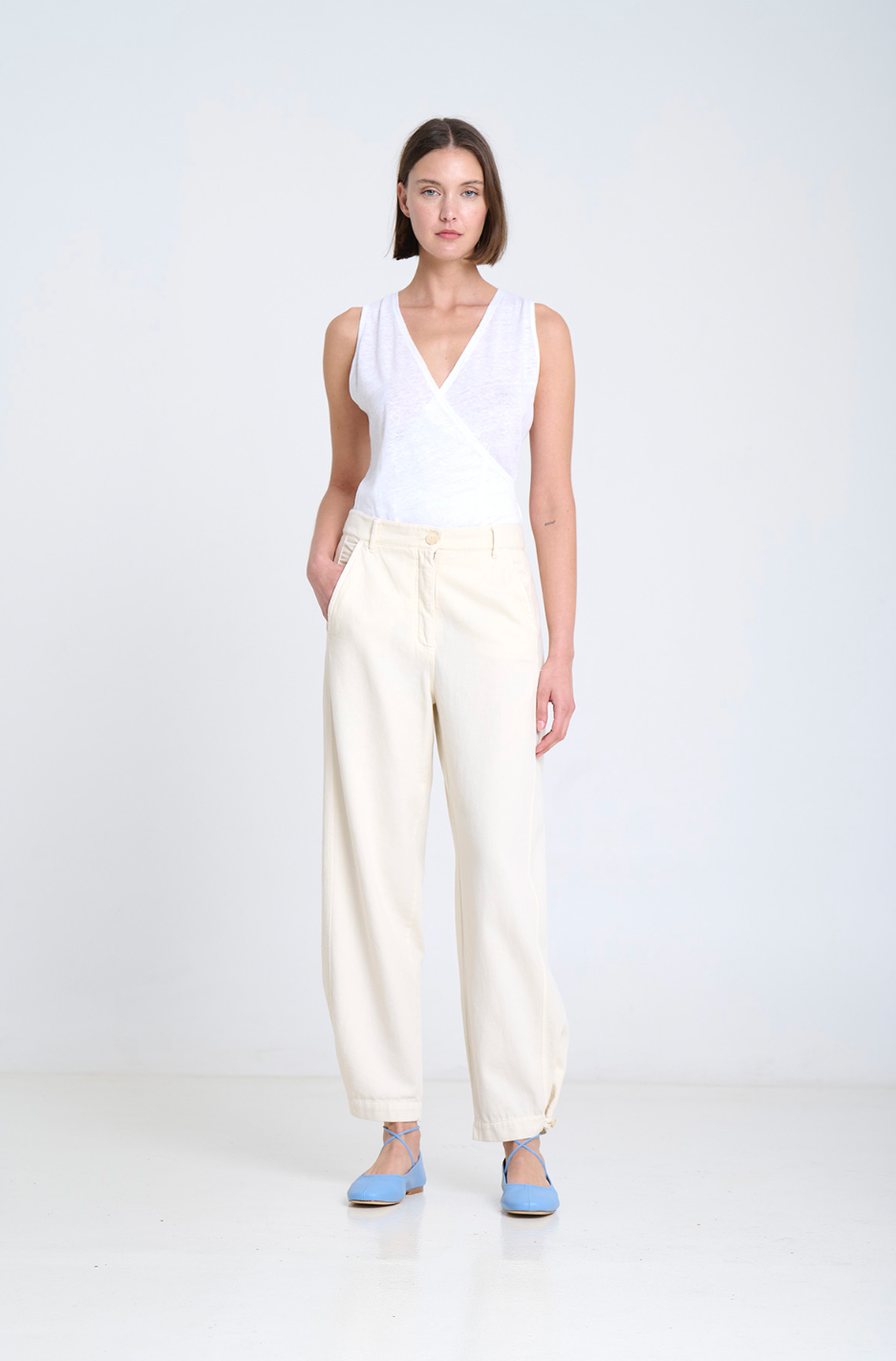 PANTS - ECRU