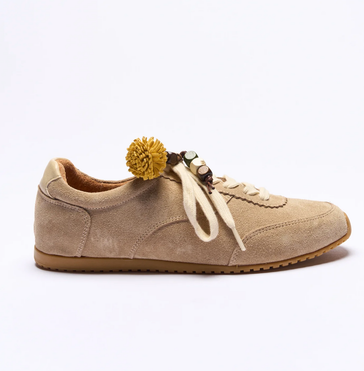 BENTLEY LEATHER SNEAKER - CAMEL