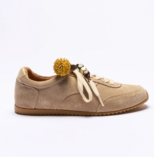 BENTLEY LEATHER SNEAKER - CAMEL