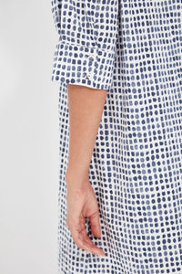 ACROBAT TILE DRESS - DENIM PRINT