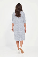 Load image into Gallery viewer, ACROBAT TILE DRESS - DENIM PRINT