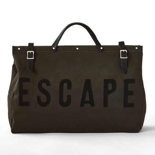 ESCAPE CANVAS UTILITY BAG - OLIVE GREEN
