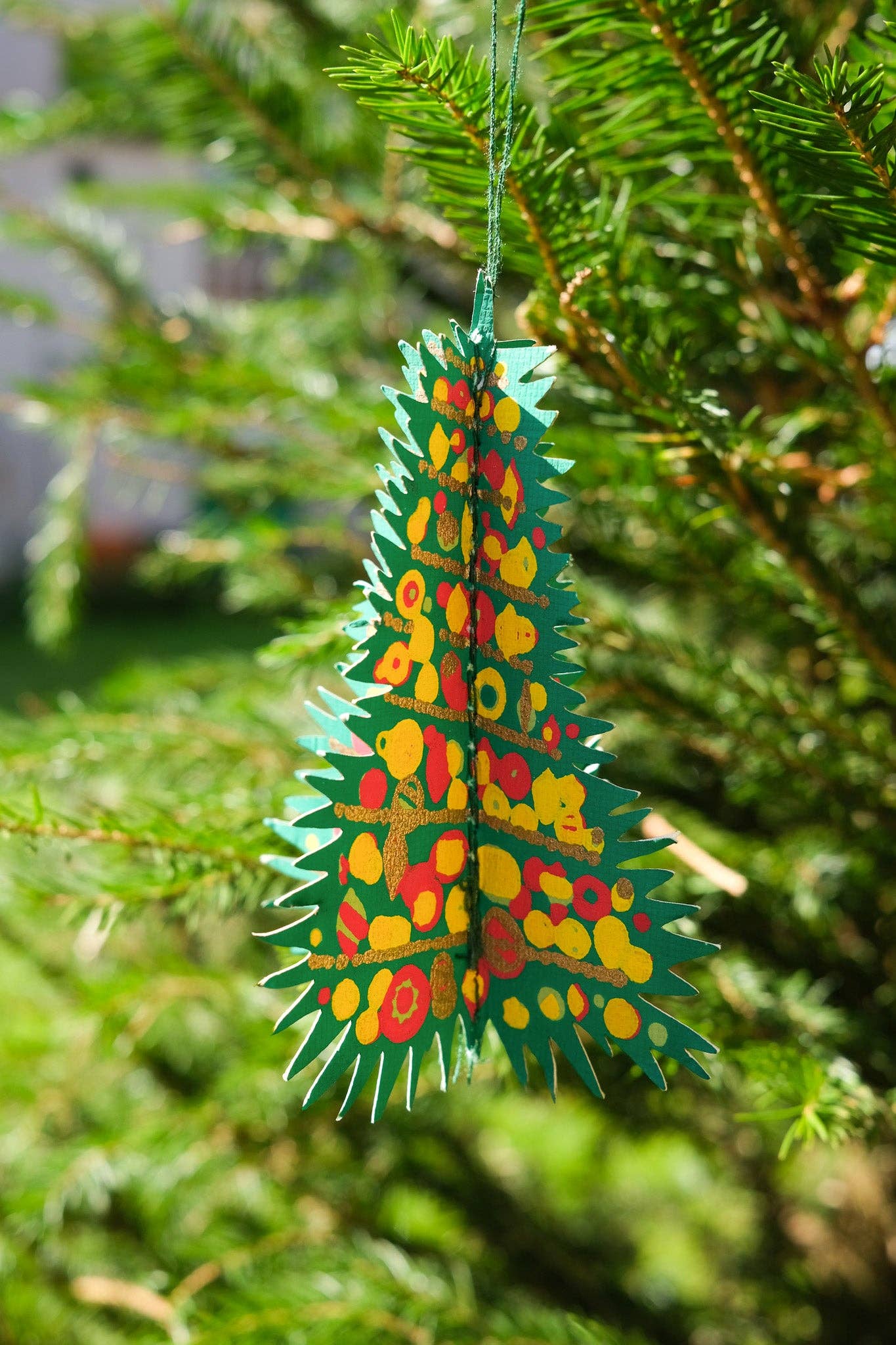 DECORATED TREES PAPER ORNAMENT