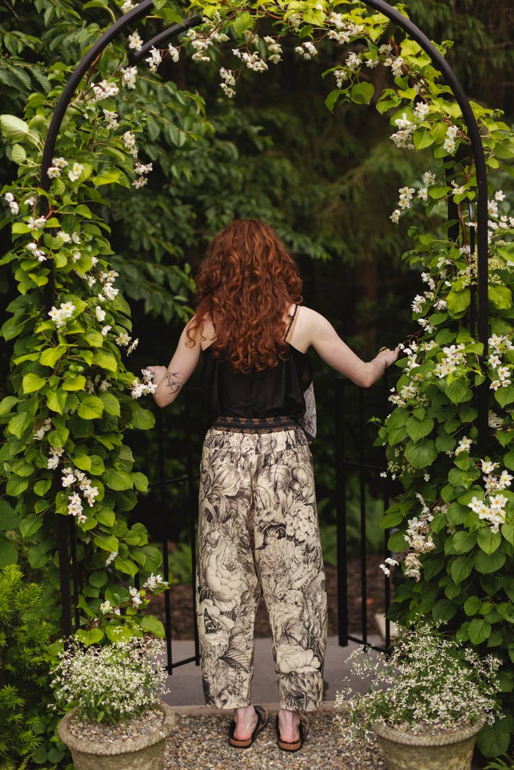 HONEY & THE MOON LINEN CROP ARTIST PANT