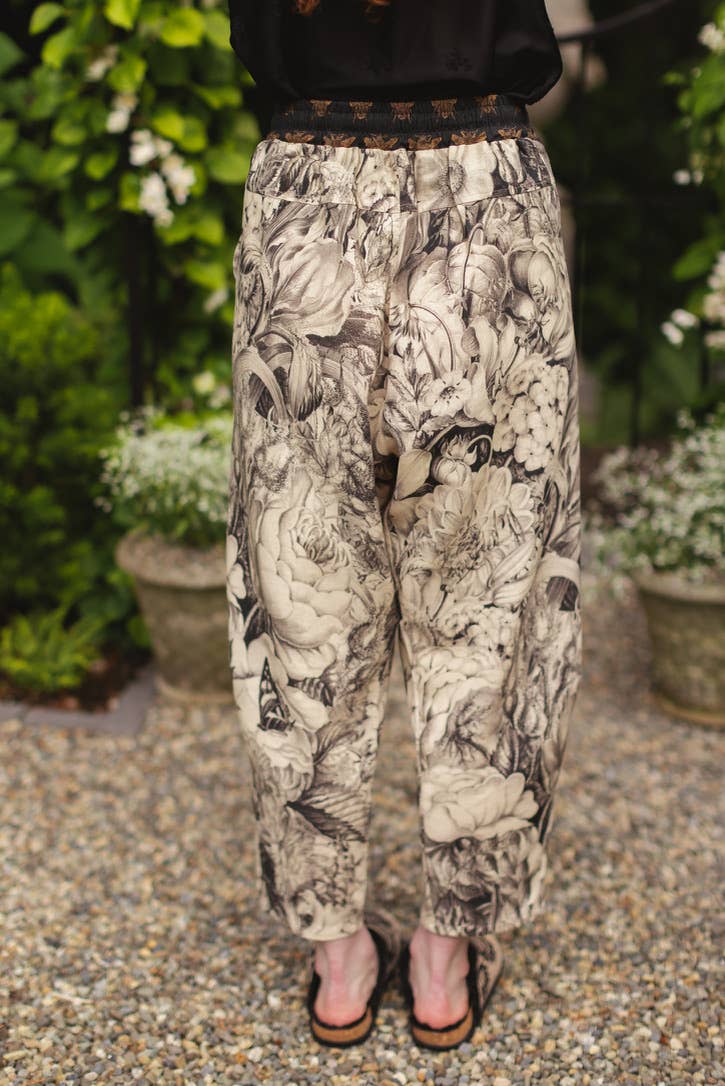 HONEY & THE MOON LINEN CROP ARTIST PANT