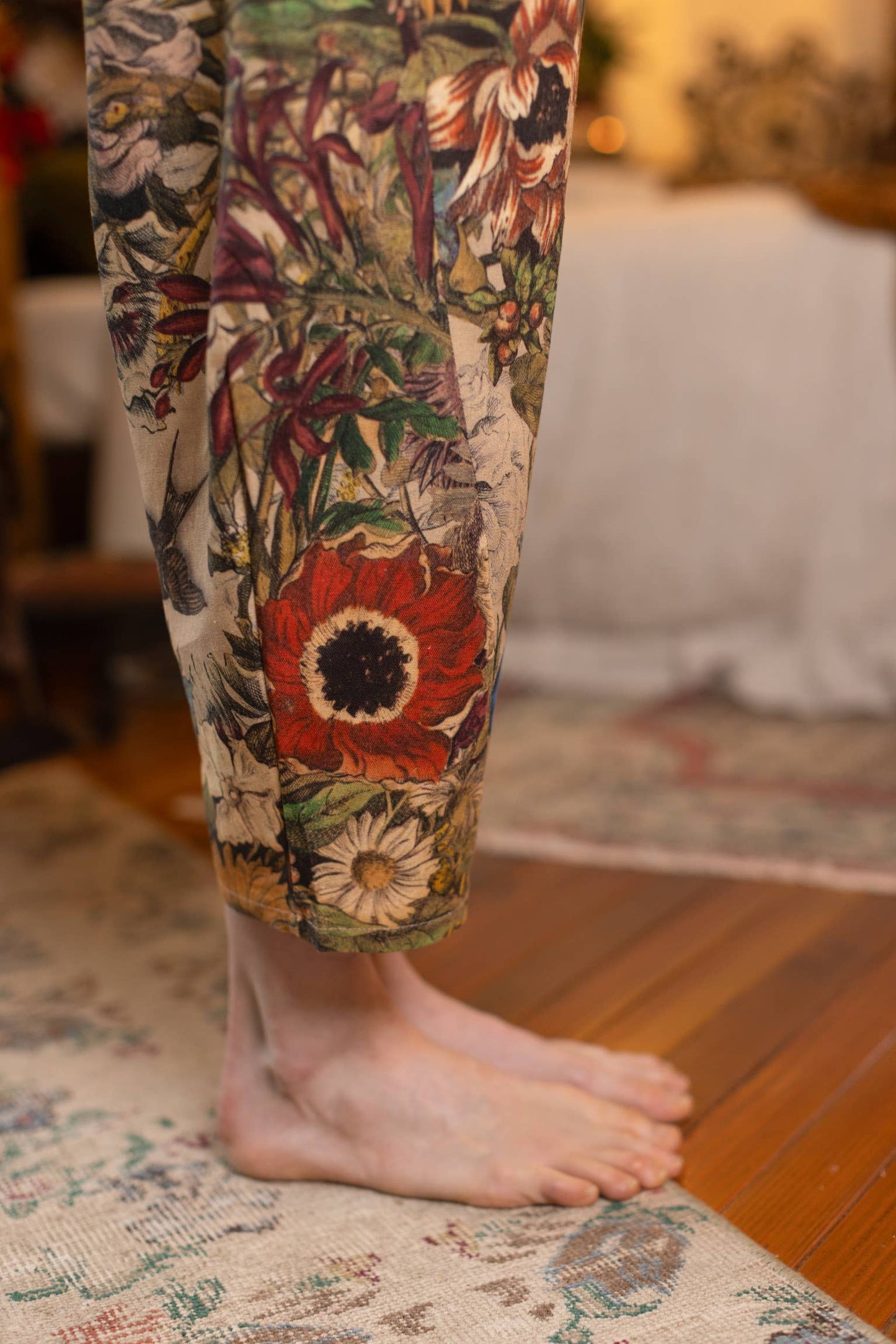 GOLDEN HOUR LINEN CROPPED ARTIST PANT