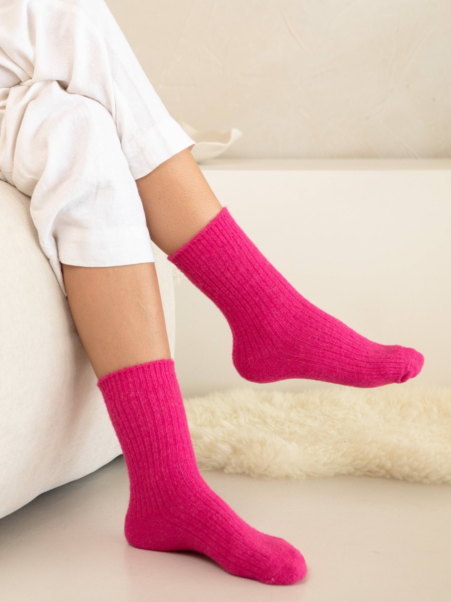 THE COMFIEST SOCKS FUCHSIA PINK