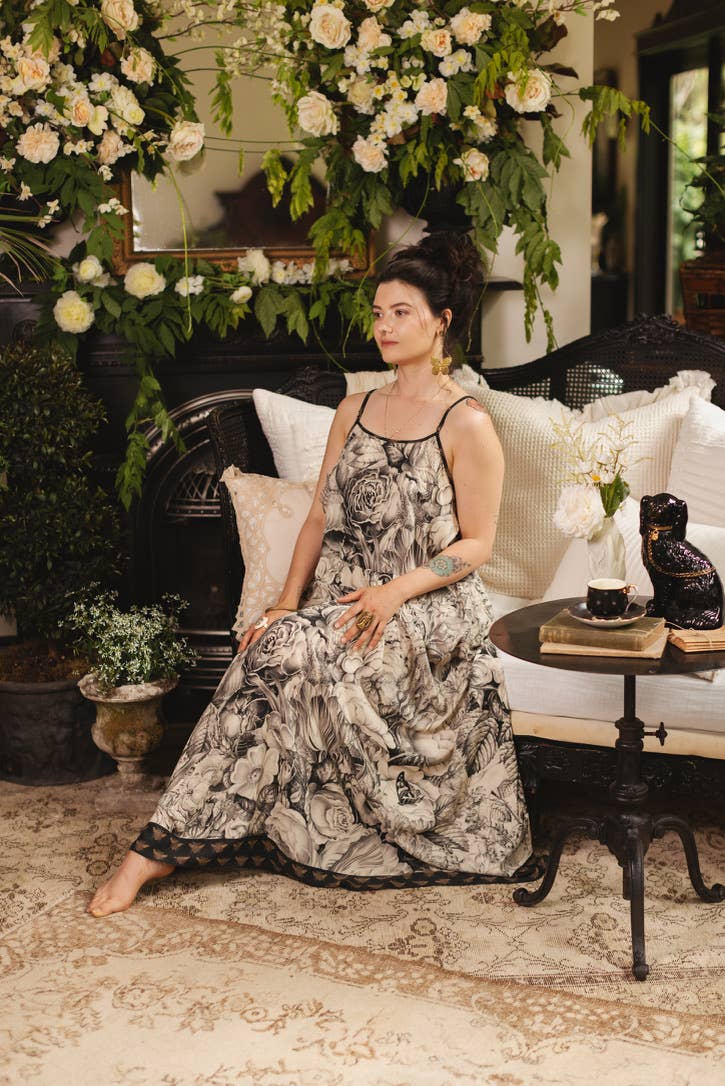 HONEY & THE MOON BOHÉME MAXI SLIP DRESS