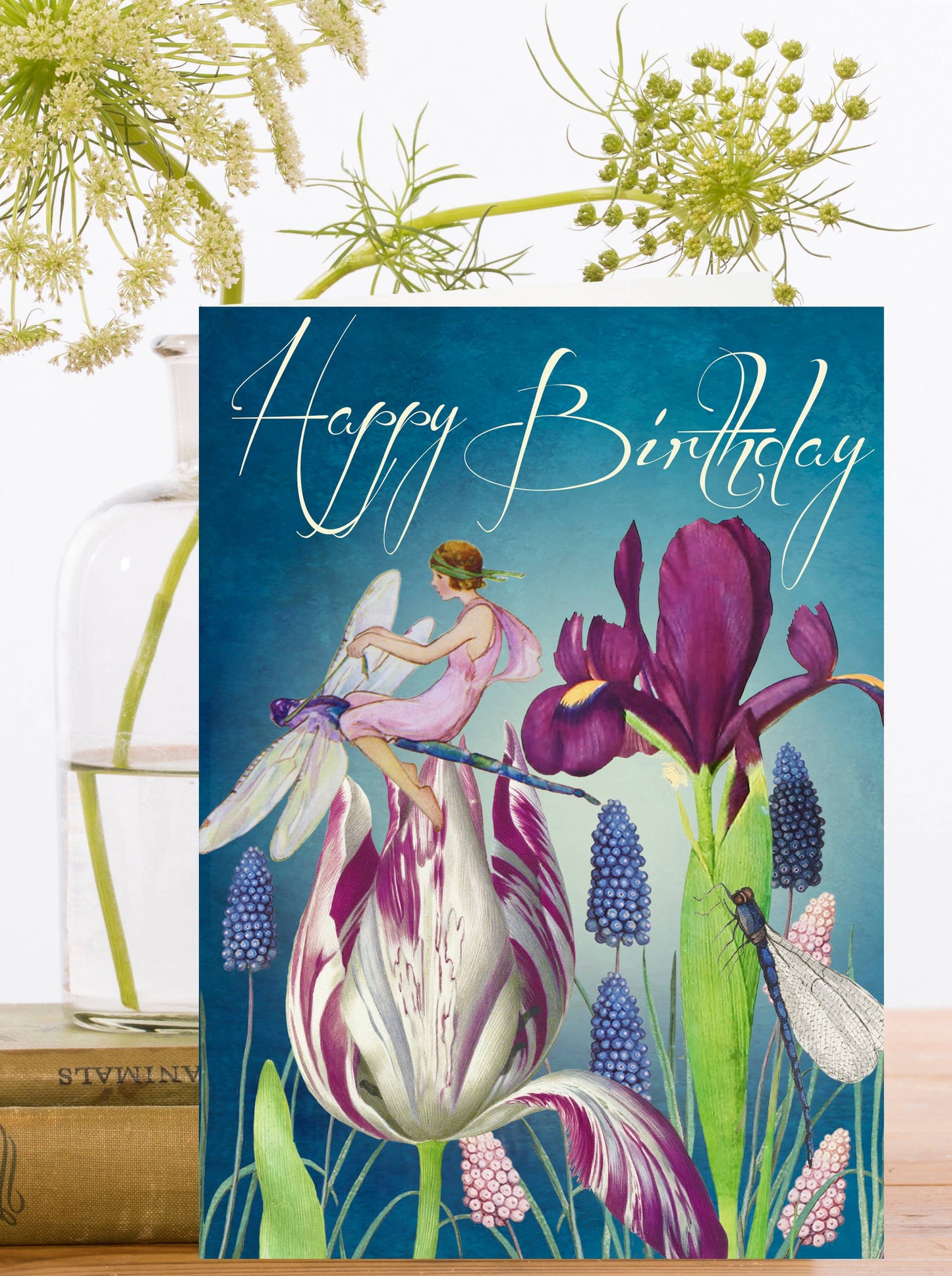 BIRTHDAY CARD - OVER THE GARDEN