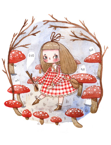 What Lurks in the Woods - A5 Print