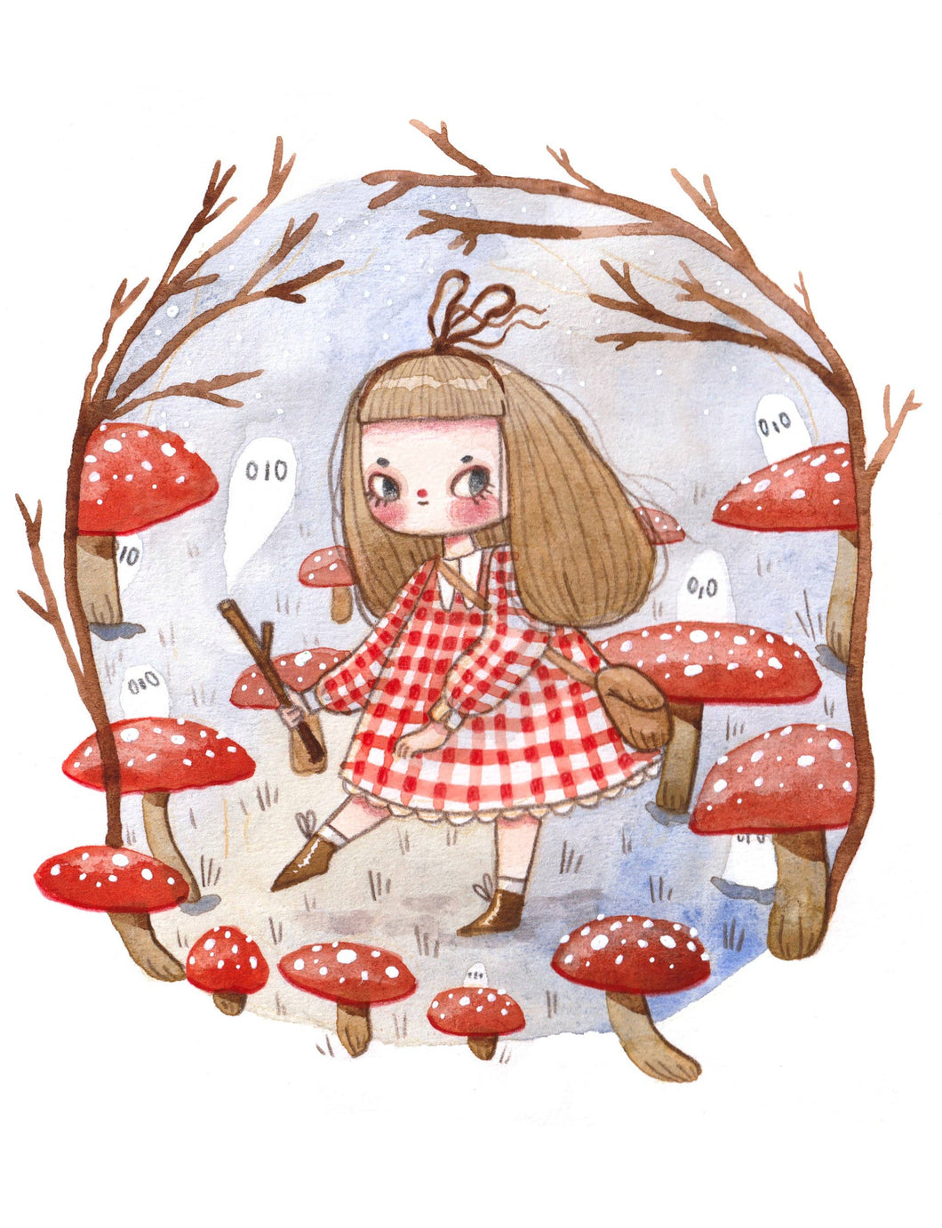 What Lurks in the Woods - A5 Print