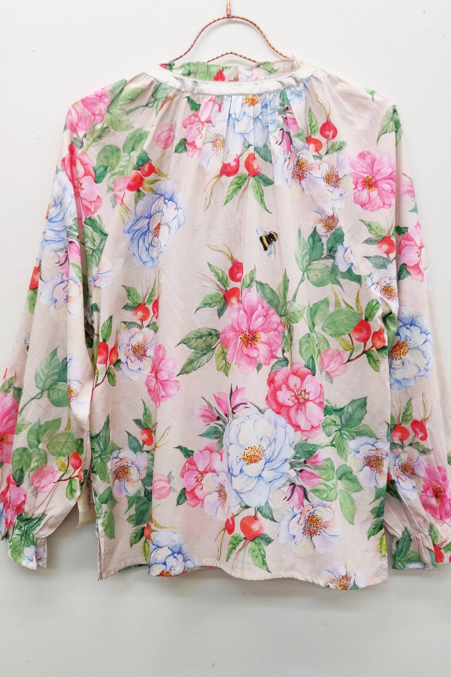 LA VILLE ROSE BLOUSE - IVORY FLORAL