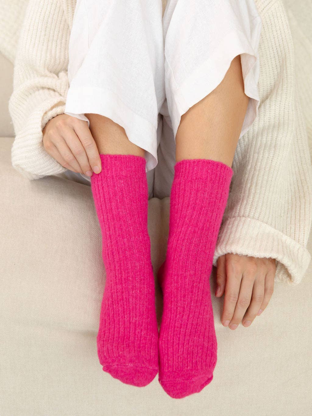 THE COMFIEST SOCKS FUCHSIA PINK