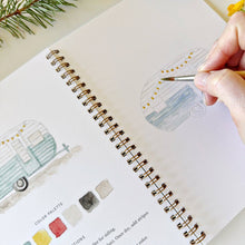 Load image into Gallery viewer, CAMPING WATERCOLOUR WORKBOOK