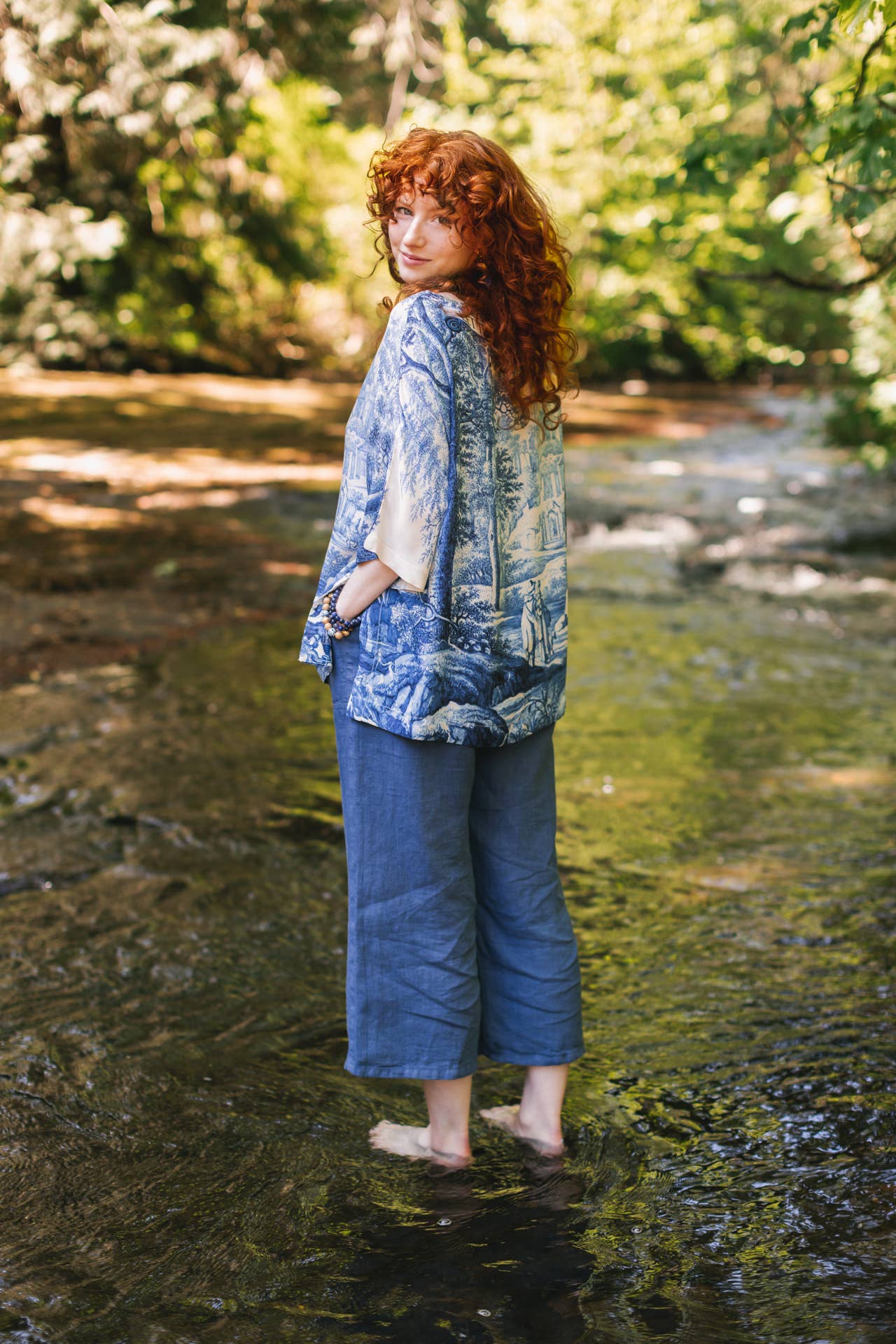 LET THE LIGHT IN BAMBOO LUX TEE TUNIC SHIRT