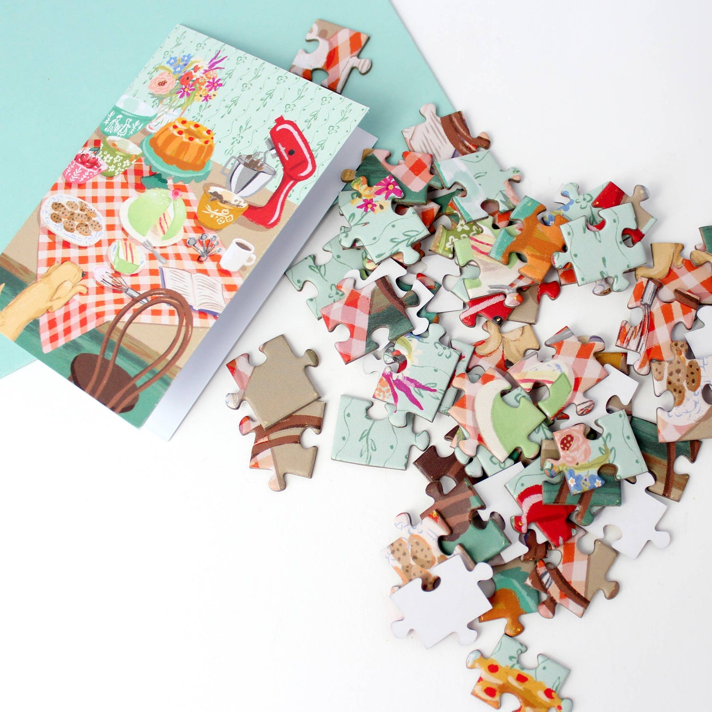 PUZZLE GREETING CARD - RETRO KITCHEN