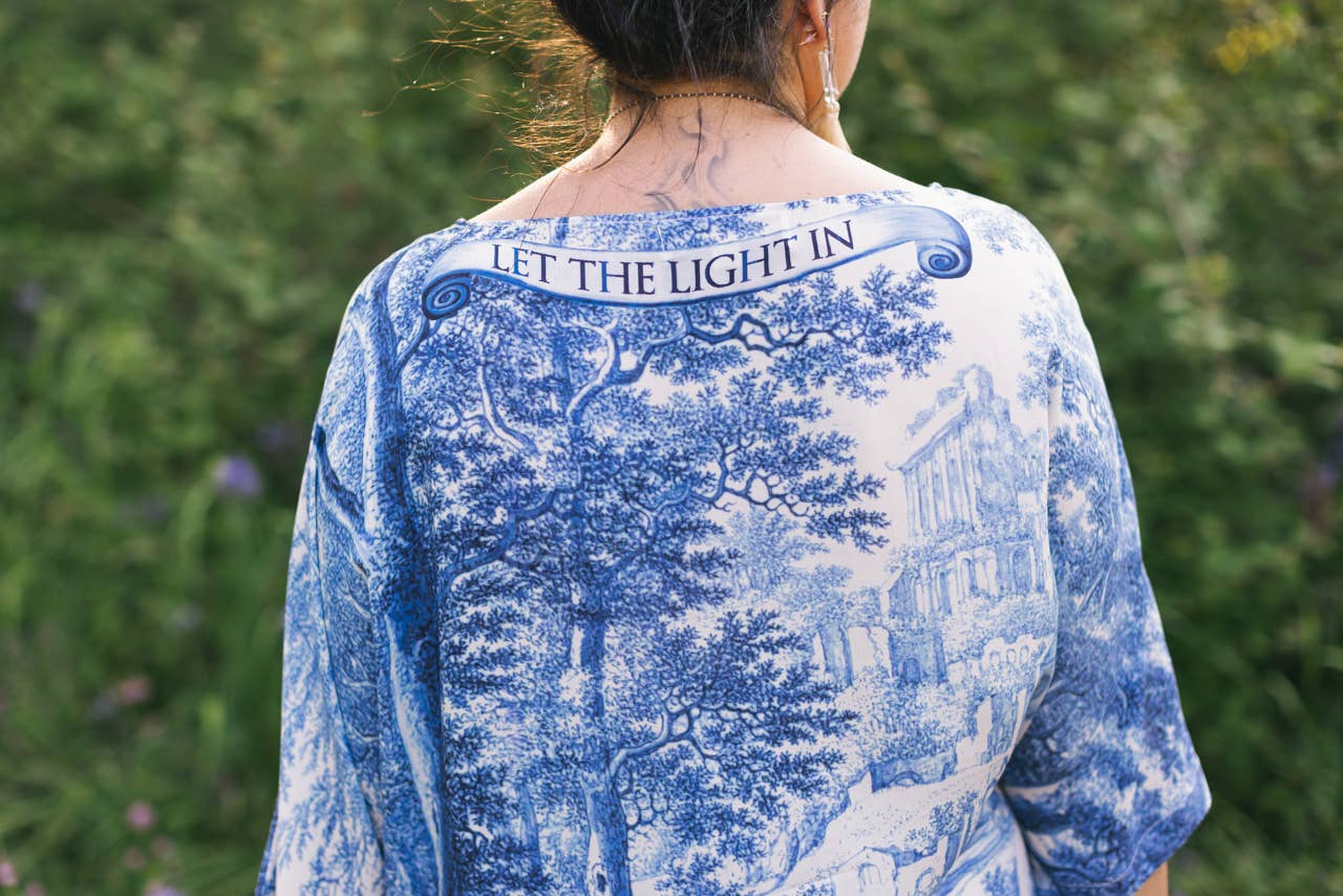 LET THE LIGHT IN BAMBOO LUX TEE TUNIC SHIRT