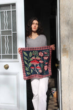 Load image into Gallery viewer, SILK MINI ALICE MARINE NAVY SCARF