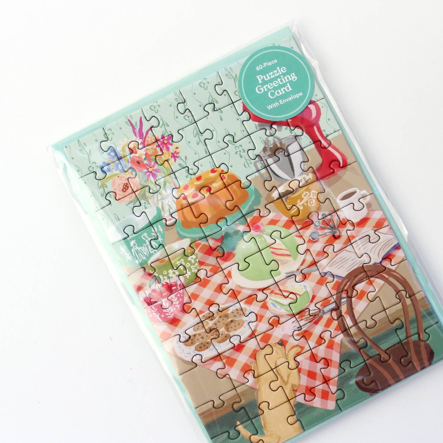 PUZZLE GREETING CARD - RETRO KITCHEN