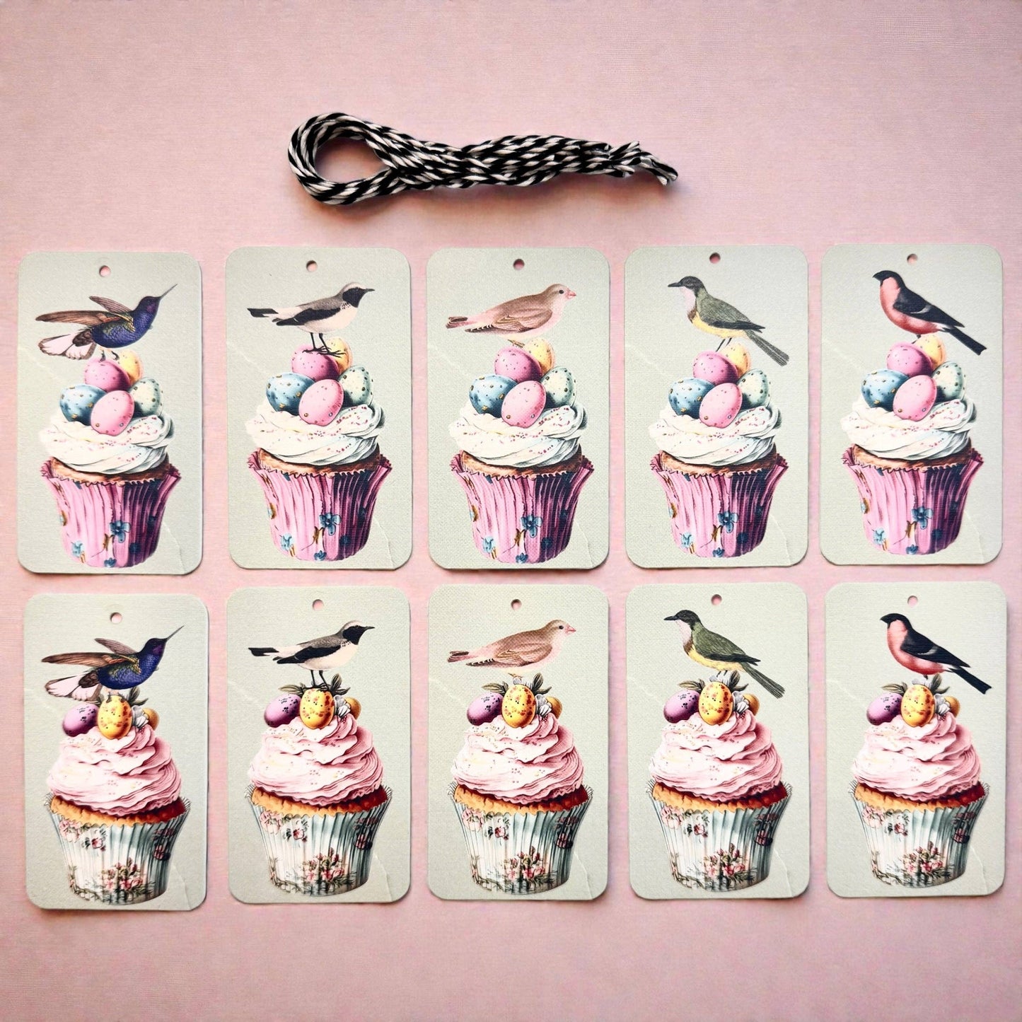 BIRTHDAY GIFT TAGS - VINTAGE BIRDS
