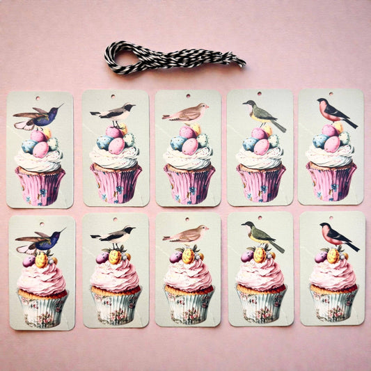 BIRTHDAY GIFT TAGS - VINTAGE BIRDS