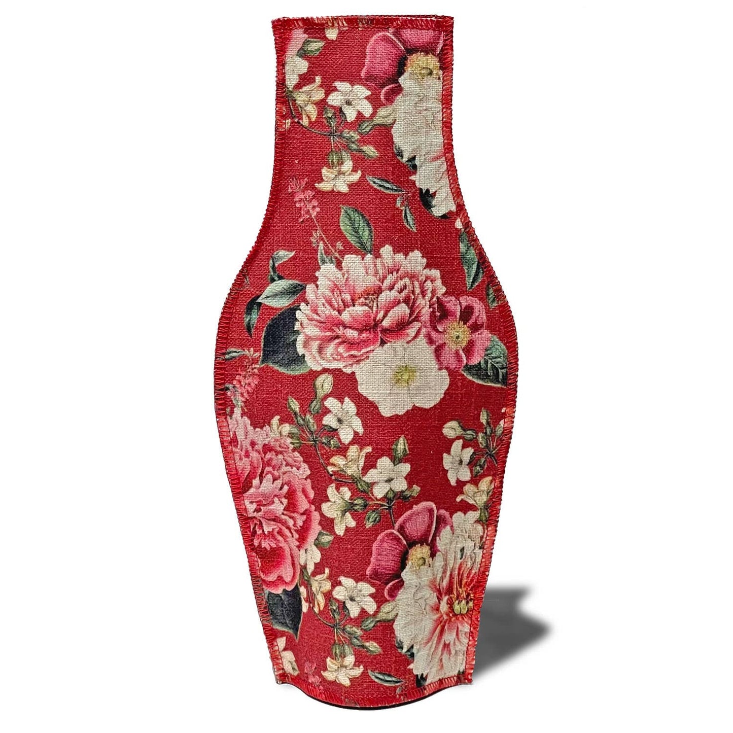 FABRIC VASE - VINTAGE GARDEN BORDEAUX