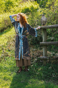 OPERA DUSTER COAT - WILD BEAUTY WITH PEACOCK