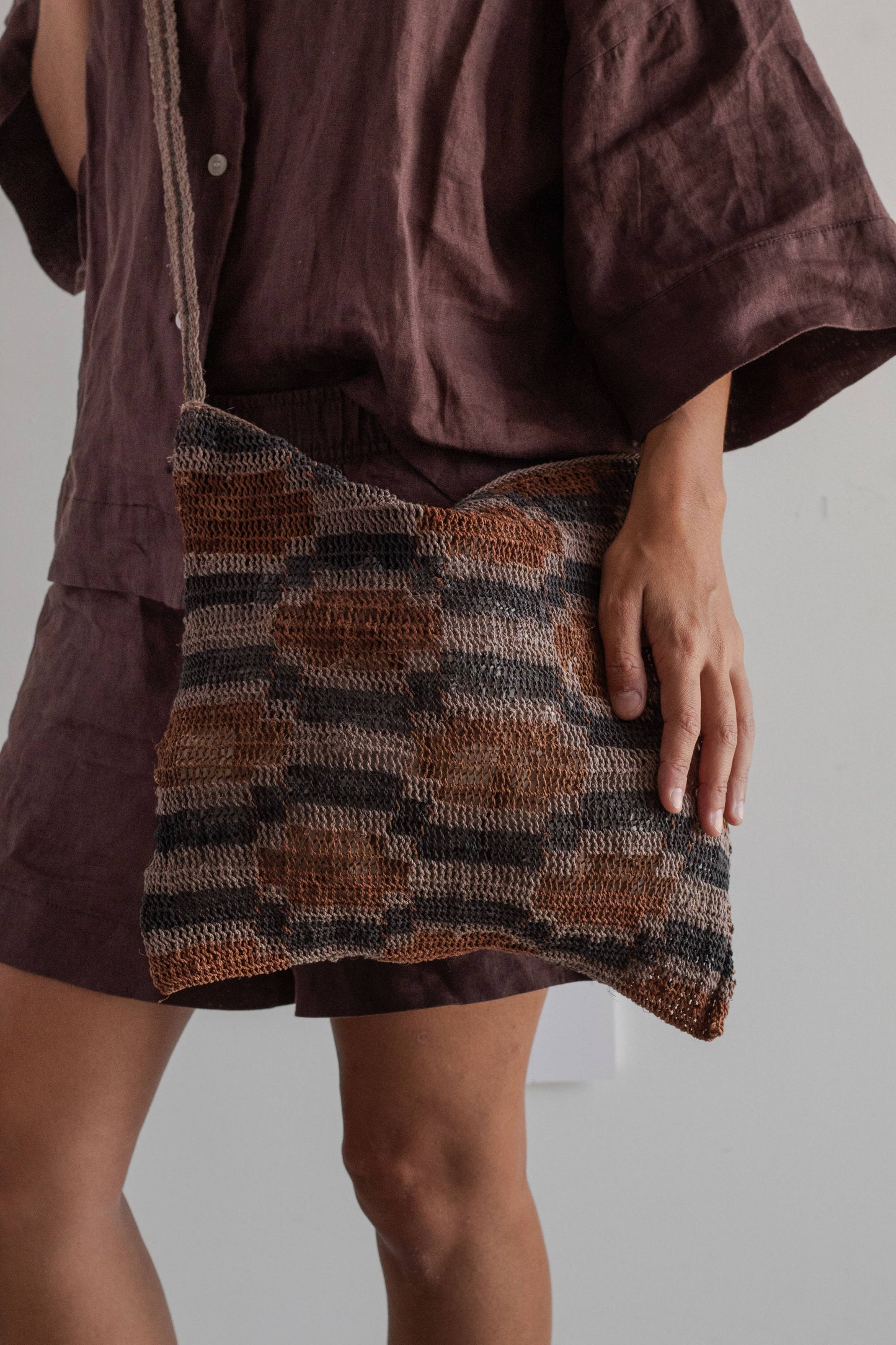 HAND WOVEN TIERRA BAG - OPEN WEAVE