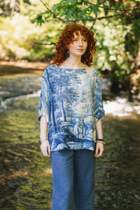 LET THE LIGHT IN BAMBOO LUX TEE TUNIC SHIRT