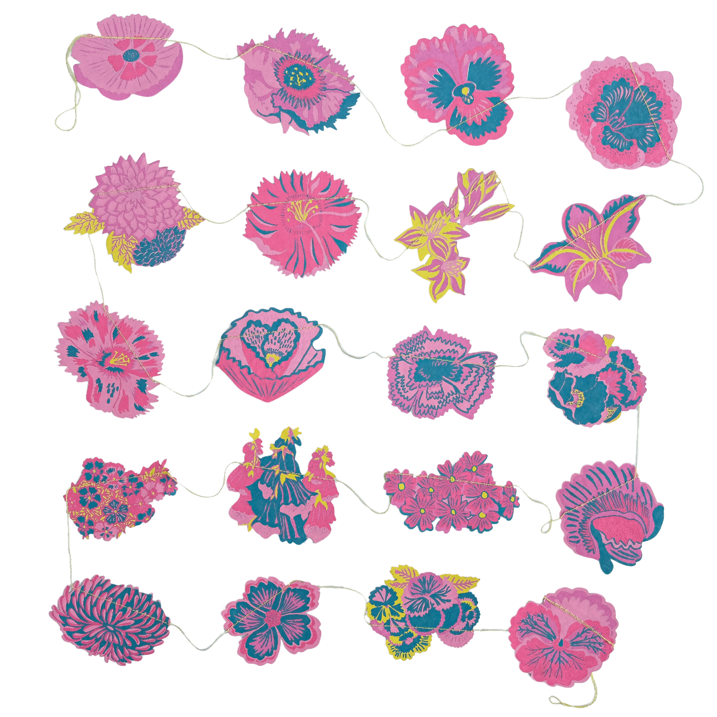 SUMMER GARDEN SEWN GARLAND