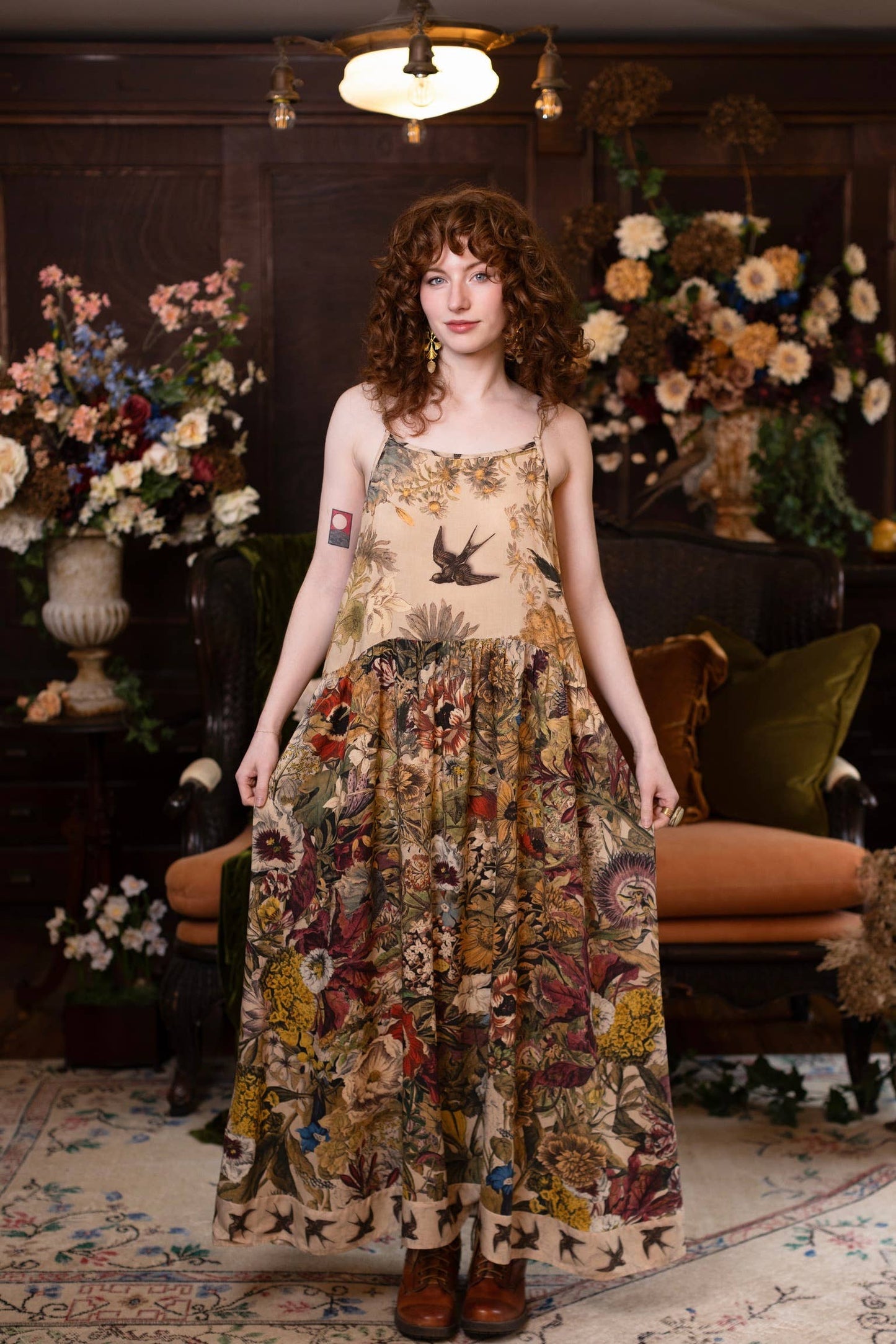 GOLDEN HOUR BOHÉME LONG MAXI SLIP DRESS