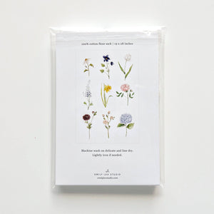 GARDEN FLOWERS TEA TOWEL