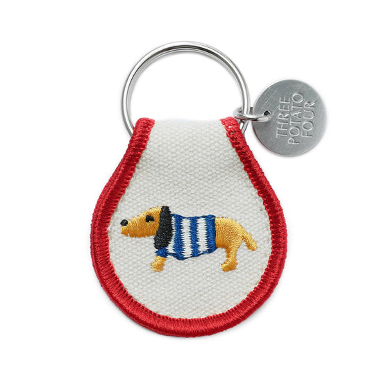 SWEATER DOG PATCH KEYRING