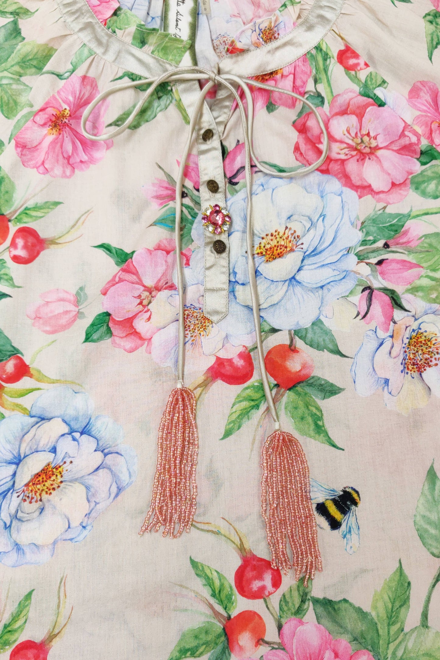 LA VILLE ROSE BLOUSE - IVORY FLORAL