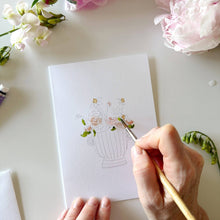 Load image into Gallery viewer, BOUQUETS PAINTABLE NOTECARDS